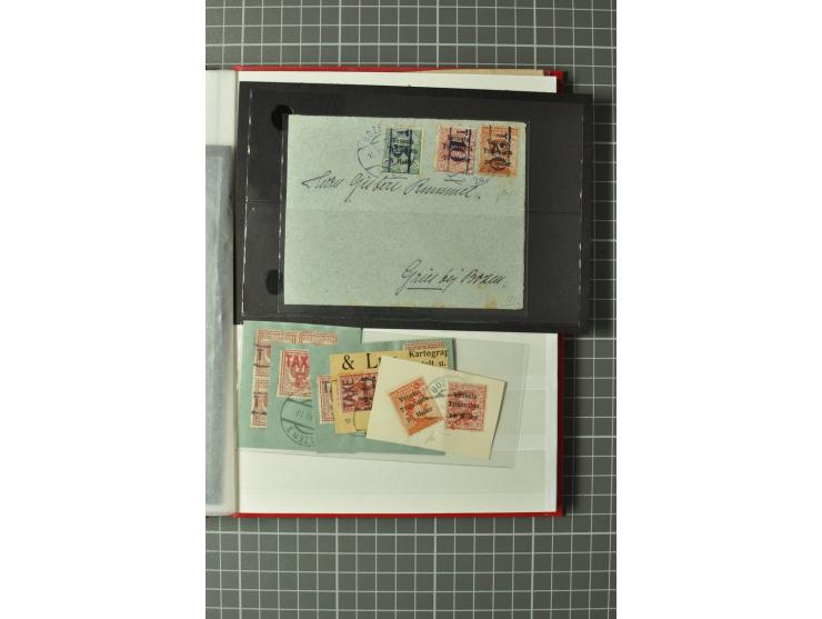 1850/1960, kleines Steckbuch mit besseren und kompletten Ausgaben inkl. 4 Briefen, dabei ungezähnte Marken von Monaco und Vat