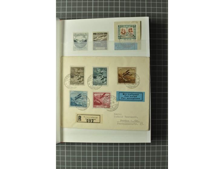 1850/1960, kleines Steckbuch mit besseren und kompletten Ausgaben inkl. 4 Briefen, dabei ungezähnte Marken von Monaco und Vat