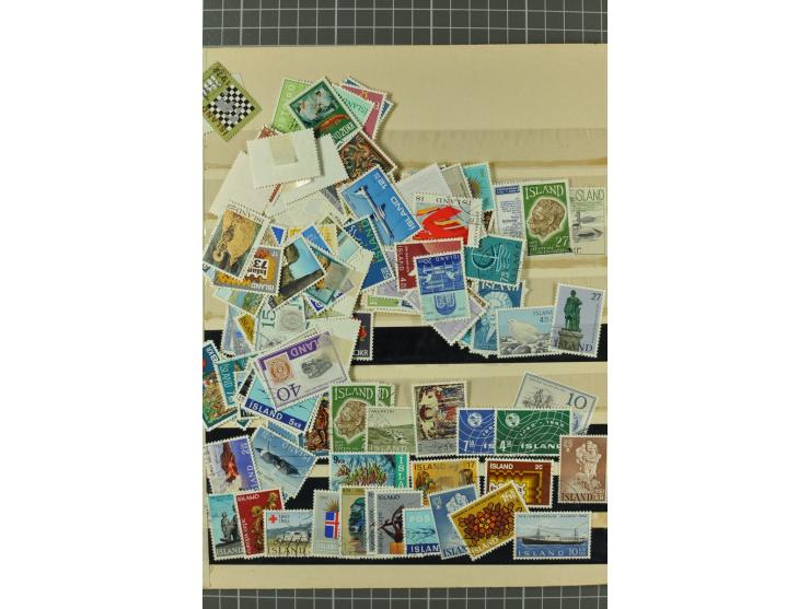 1851/1970, hochinteressante Partie mit vielen besseren Werten dabei u.a. Dänemark Mi.-Nr. 1(25) in verschiedene Farben, Finnl