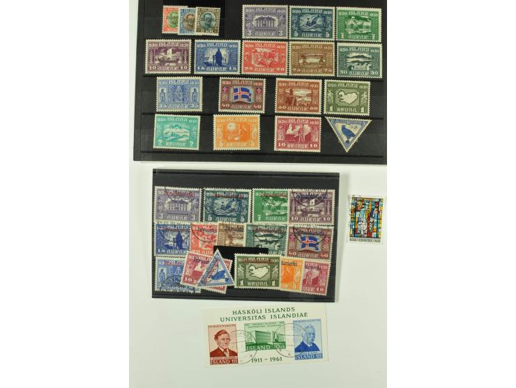 1851/1970, hochinteressante Partie mit vielen besseren Werten dabei u.a. Dänemark Mi.-Nr. 1(25) in verschiedene Farben, Finnl