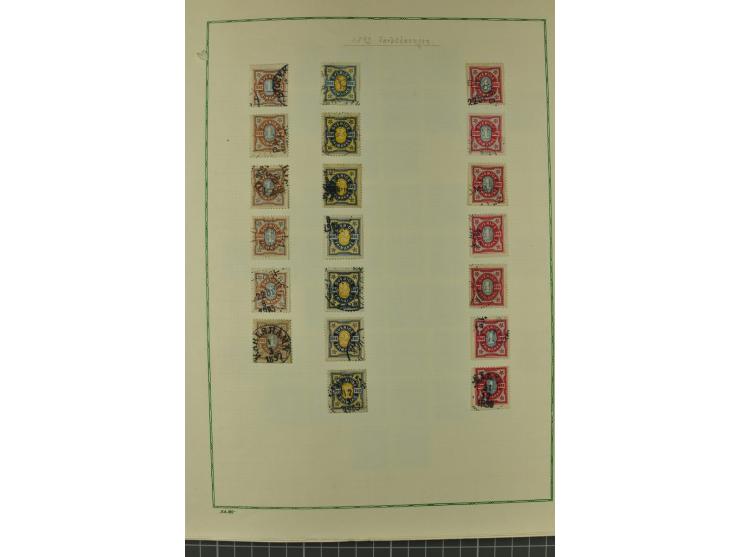 1851/1970, hochinteressante Partie mit vielen besseren Werten dabei u.a. Dänemark Mi.-Nr. 1(25) in verschiedene Farben, Finnl