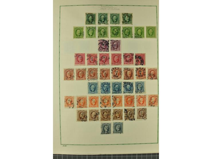 1851/1970, hochinteressante Partie mit vielen besseren Werten dabei u.a. Dänemark Mi.-Nr. 1(25) in verschiedene Farben, Finnl