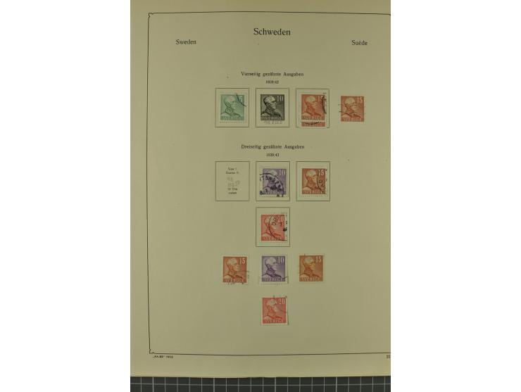 1851/1970, hochinteressante Partie mit vielen besseren Werten dabei u.a. Dänemark Mi.-Nr. 1(25) in verschiedene Farben, Finnl