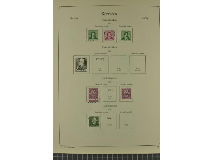 1851/1970, hochinteressante Partie mit vielen besseren Werten dabei u.a. Dänemark Mi.-Nr. 1(25) in verschiedene Farben, Finnl
