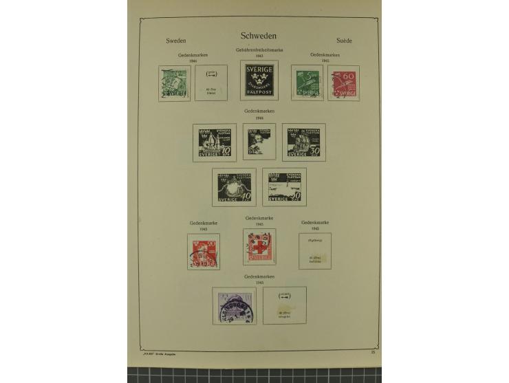 1851/1970, hochinteressante Partie mit vielen besseren Werten dabei u.a. Dänemark Mi.-Nr. 1(25) in verschiedene Farben, Finnl