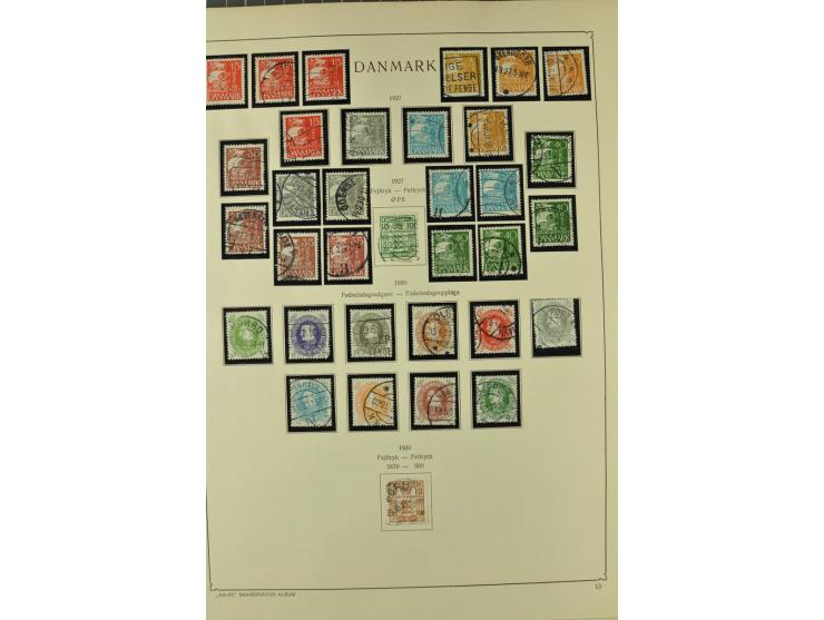 1851/1970, hochinteressante Partie mit vielen besseren Werten dabei u.a. Dänemark Mi.-Nr. 1(25) in verschiedene Farben, Finnl