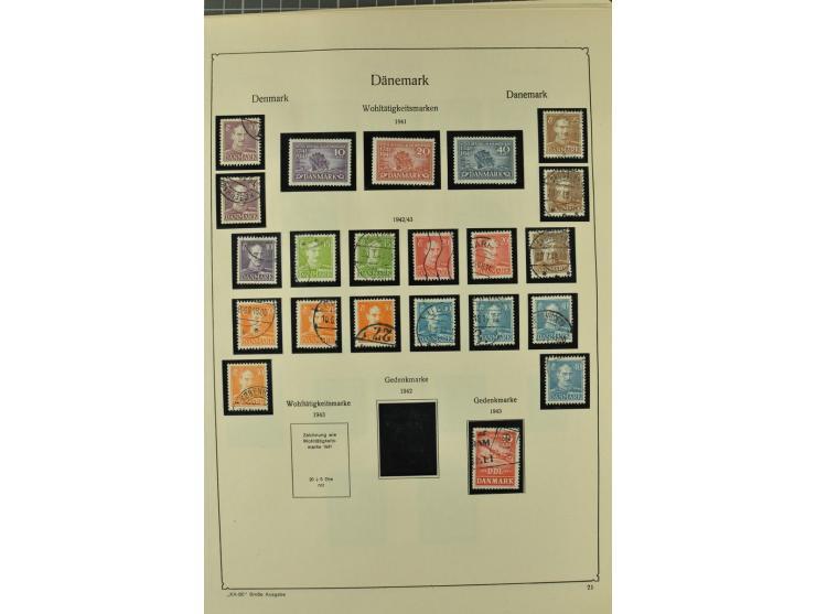 1851/1970, hochinteressante Partie mit vielen besseren Werten dabei u.a. Dänemark Mi.-Nr. 1(25) in verschiedene Farben, Finnl