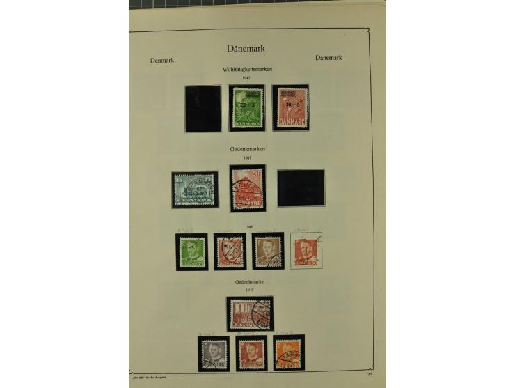 1851/1970, hochinteressante Partie mit vielen besseren Werten dabei u.a. Dänemark Mi.-Nr. 1(25) in verschiedene Farben, Finnl