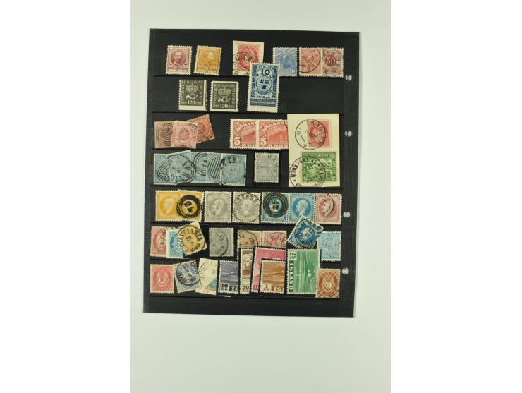1851/1970, hochinteressante Partie mit vielen besseren Werten dabei u.a. Dänemark Mi.-Nr. 1(25) in verschiedene Farben, Finnl