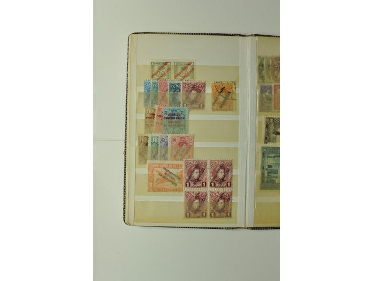 1860/1940 (ca.), kleine Partie im Steckbuch, meist Kolonialausgaben, aber auch USA 2,60$ Zeppelin