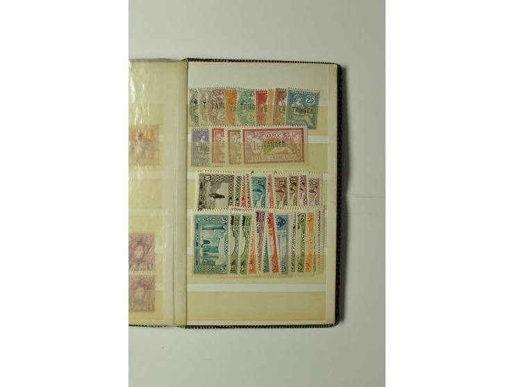 1860/1940 (ca.), kleine Partie im Steckbuch, meist Kolonialausgaben, aber auch USA 2,60$ Zeppelin