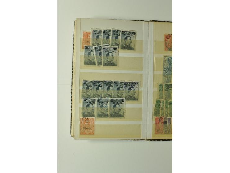 1860/1940 (ca.), kleine Partie im Steckbuch, meist Kolonialausgaben, aber auch USA 2,60$ Zeppelin
