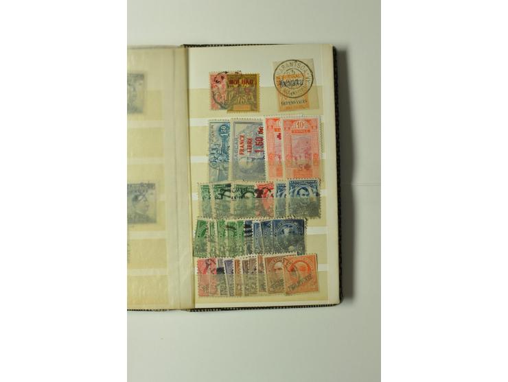 1860/1940 (ca.), kleine Partie im Steckbuch, meist Kolonialausgaben, aber auch USA 2,60$ Zeppelin