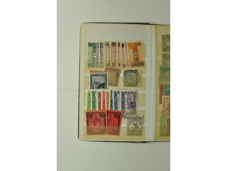 1860/1940 (ca.), kleine Partie im Steckbuch, meist Kolonialausgaben, aber auch USA 2,60$ Zeppelin