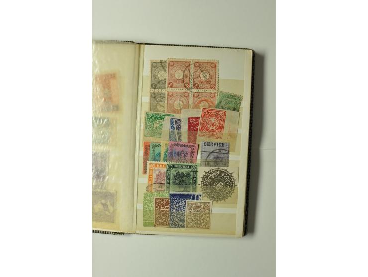 1860/1940 (ca.), kleine Partie im Steckbuch, meist Kolonialausgaben, aber auch USA 2,60$ Zeppelin
