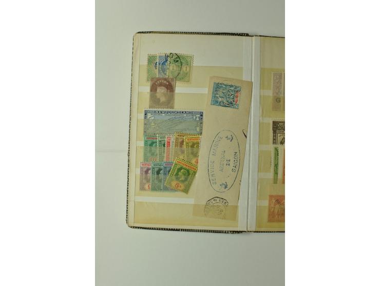 1860/1940 (ca.), kleine Partie im Steckbuch, meist Kolonialausgaben, aber auch USA 2,60$ Zeppelin
