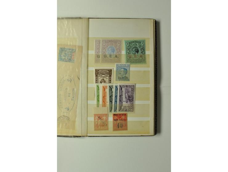 1860/1940 (ca.), kleine Partie im Steckbuch, meist Kolonialausgaben, aber auch USA 2,60$ Zeppelin