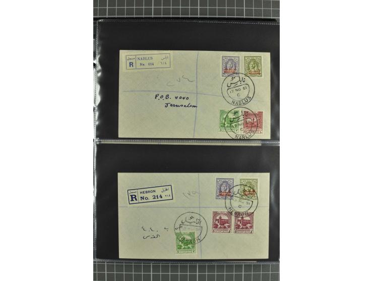 NAHER OSTEN: 1871/1952 (ca.), interessante Partie Briefe und Karten von Irak, Jordanien, Libanon, Palästina, Syrien und Ägypt