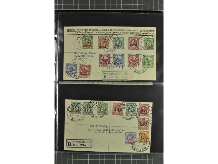 NAHER OSTEN: 1871/1952 (ca.), interessante Partie Briefe und Karten von Irak, Jordanien, Libanon, Palästina, Syrien und Ägypt