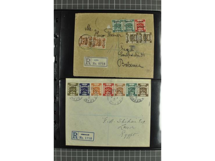 NAHER OSTEN: 1871/1952 (ca.), interessante Partie Briefe und Karten von Irak, Jordanien, Libanon, Palästina, Syrien und Ägypt