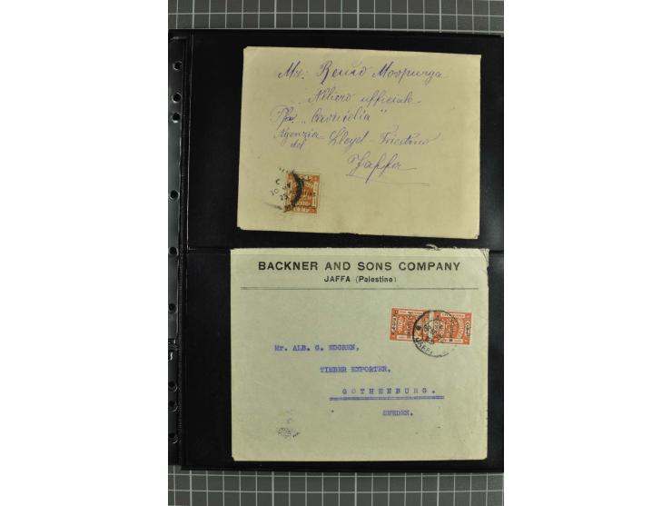 NAHER OSTEN: 1871/1952 (ca.), interessante Partie Briefe und Karten von Irak, Jordanien, Libanon, Palästina, Syrien und Ägypt