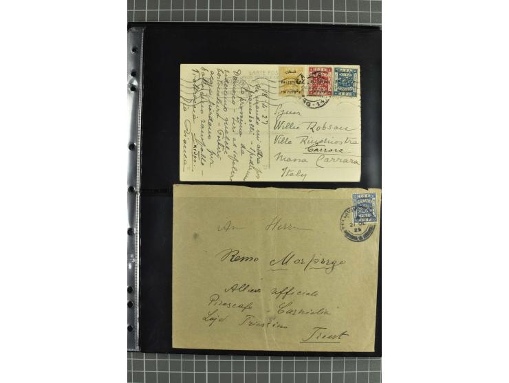 NAHER OSTEN: 1871/1952 (ca.), interessante Partie Briefe und Karten von Irak, Jordanien, Libanon, Palästina, Syrien und Ägypt