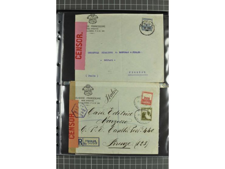 NAHER OSTEN: 1871/1952 (ca.), interessante Partie Briefe und Karten von Irak, Jordanien, Libanon, Palästina, Syrien und Ägypt