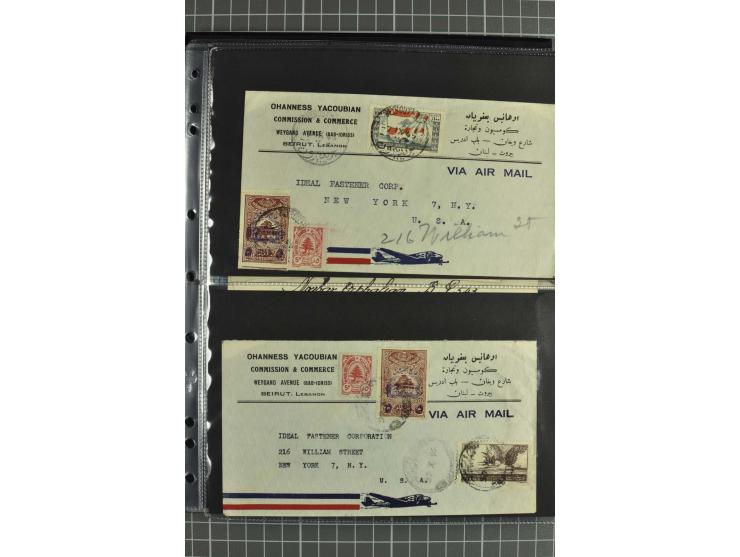 NAHER OSTEN: 1871/1952 (ca.), interessante Partie Briefe und Karten von Irak, Jordanien, Libanon, Palästina, Syrien und Ägypt