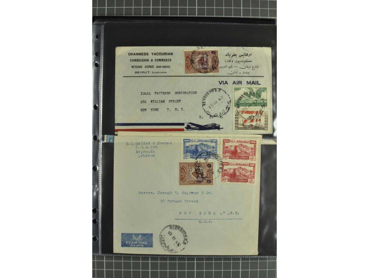 NAHER OSTEN: 1871/1952 (ca.), interessante Partie Briefe und Karten von Irak, Jordanien, Libanon, Palästina, Syrien und Ägypt