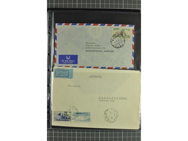 NAHER OSTEN: 1871/1952 (ca.), interessante Partie Briefe und Karten von Irak, Jordanien, Libanon, Palästina, Syrien und Ägypt