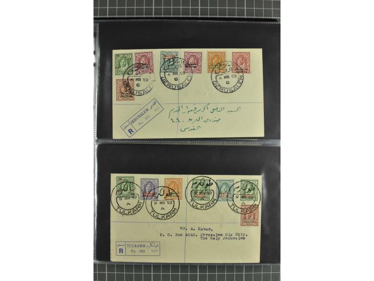 NAHER OSTEN: 1871/1952 (ca.), interessante Partie Briefe und Karten von Irak, Jordanien, Libanon, Palästina, Syrien und Ägypt