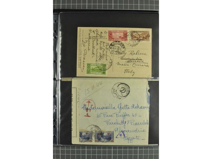 NAHER OSTEN: 1871/1952 (ca.), interessante Partie Briefe und Karten von Irak, Jordanien, Libanon, Palästina, Syrien und Ägypt