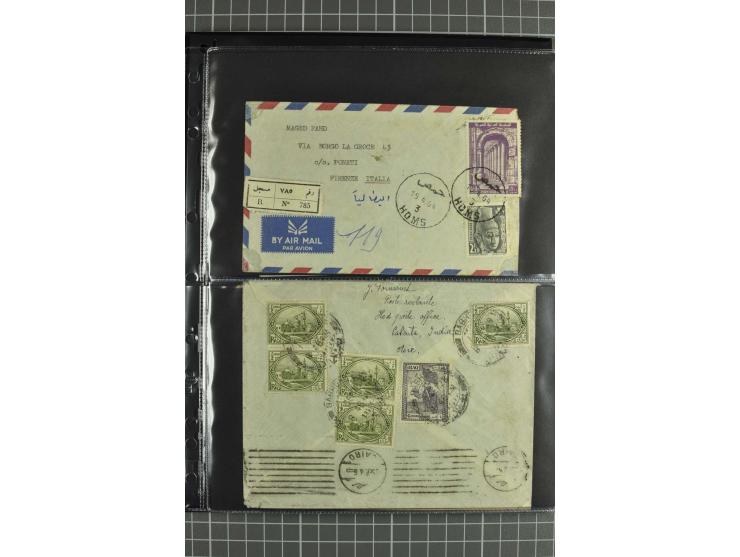 NAHER OSTEN: 1871/1952 (ca.), interessante Partie Briefe und Karten von Irak, Jordanien, Libanon, Palästina, Syrien und Ägypt