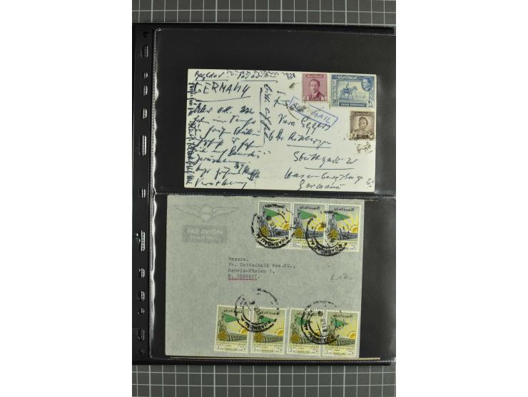 NAHER OSTEN: 1871/1952 (ca.), interessante Partie Briefe und Karten von Irak, Jordanien, Libanon, Palästina, Syrien und Ägypt