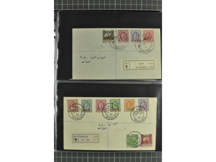 NAHER OSTEN: 1871/1952 (ca.), interessante Partie Briefe und Karten von Irak, Jordanien, Libanon, Palästina, Syrien und Ägypt