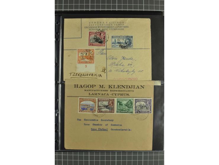 NAHER OSTEN: 1871/1952 (ca.), interessante Partie Briefe und Karten von Irak, Jordanien, Libanon, Palästina, Syrien und Ägypt