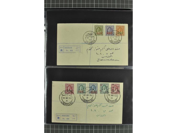 NAHER OSTEN: 1871/1952 (ca.), interessante Partie Briefe und Karten von Irak, Jordanien, Libanon, Palästina, Syrien und Ägypt