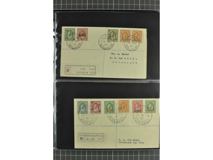 NAHER OSTEN: 1871/1952 (ca.), interessante Partie Briefe und Karten von Irak, Jordanien, Libanon, Palästina, Syrien und Ägypt