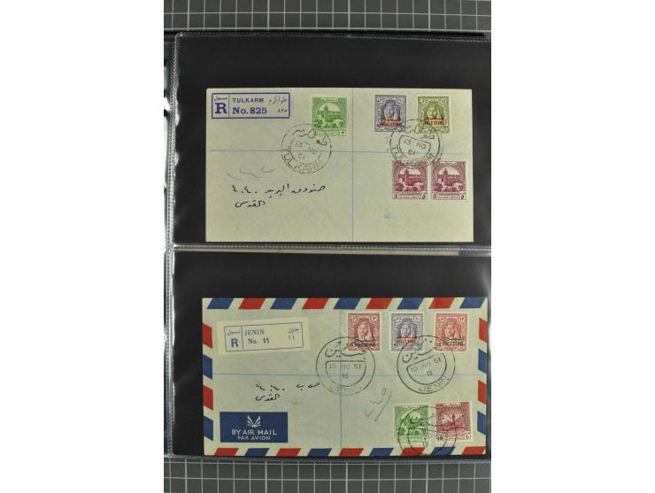 NAHER OSTEN: 1871/1952 (ca.), interessante Partie Briefe und Karten von Irak, Jordanien, Libanon, Palästina, Syrien und Ägypt