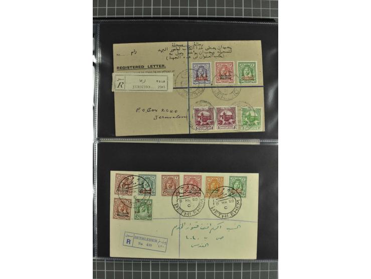 NAHER OSTEN: 1871/1952 (ca.), interessante Partie Briefe und Karten von Irak, Jordanien, Libanon, Palästina, Syrien und Ägypt