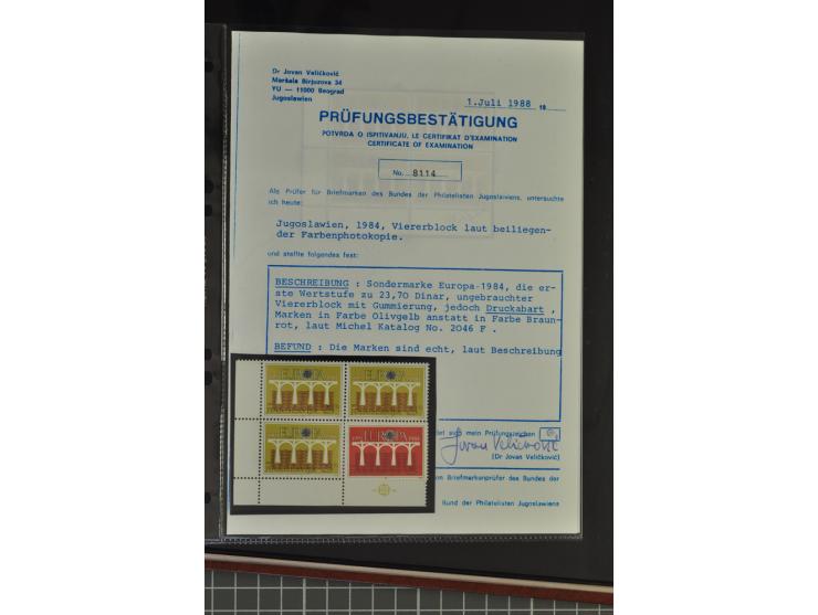 1950/2000, Großartige Spezialsammlung - Siehe beiligenden 8-seitigen Flyer
Für Abbildungen der kompletten Sammlung siehe www