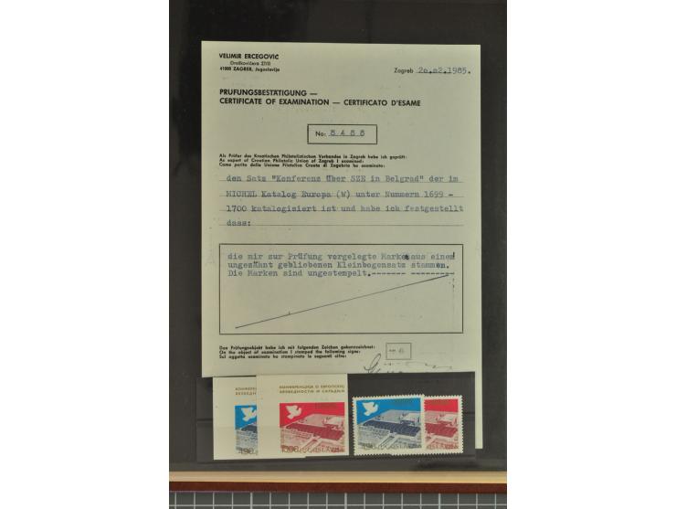 1950/2000, Großartige Spezialsammlung - Siehe beiligenden 8-seitigen Flyer
Für Abbildungen der kompletten Sammlung siehe www