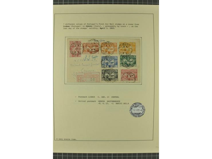1912/36, 33 Briefe/Karten, meist Erst- und Sonderflüge von u.a. Österreich und Ungarn; sauber aufgemacht auf beschrifteten Al