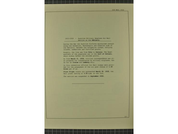 1912/36, 33 Briefe/Karten, meist Erst- und Sonderflüge von u.a. Österreich und Ungarn; sauber aufgemacht auf beschrifteten Al