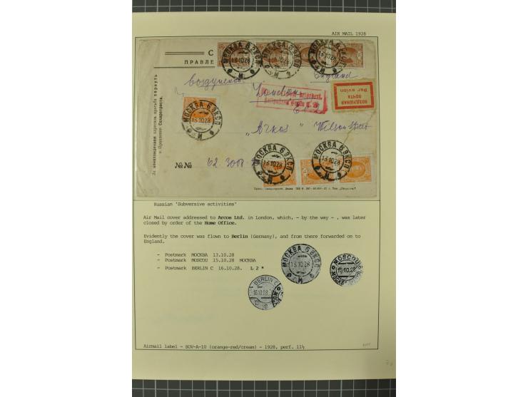 1912/36, 33 Briefe/Karten, meist Erst- und Sonderflüge von u.a. Österreich und Ungarn; sauber aufgemacht auf beschrifteten Al
