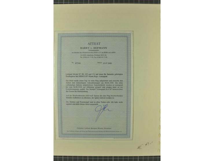 1912/36, 33 Briefe/Karten, meist Erst- und Sonderflüge von u.a. Österreich und Ungarn; sauber aufgemacht auf beschrifteten Al