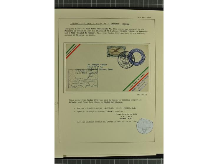 MITTELAMERIKA: 1923/31, 28 Briefe/Karten von meist Erst- und Sonderflügen von u.a. Britisch-Guyana, Costa Rica, Guatemala, Ho
