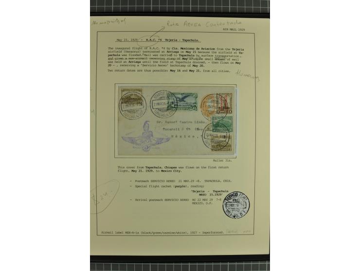 MITTELAMERIKA: 1923/31, 28 Briefe/Karten von meist Erst- und Sonderflügen von u.a. Britisch-Guyana, Costa Rica, Guatemala, Ho