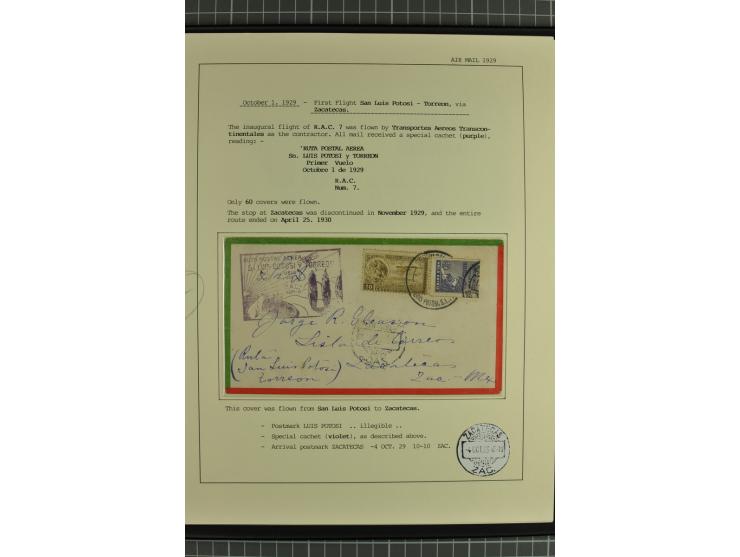 MITTELAMERIKA: 1923/31, 28 Briefe/Karten von meist Erst- und Sonderflügen von u.a. Britisch-Guyana, Costa Rica, Guatemala, Ho