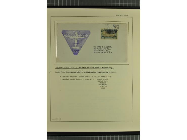 MITTELAMERIKA: 1923/31, 28 Briefe/Karten von meist Erst- und Sonderflügen von u.a. Britisch-Guyana, Costa Rica, Guatemala, Ho